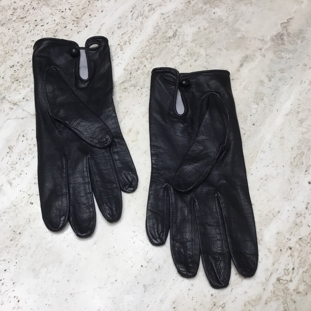 Leather Black Gloves